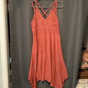 Strappy crochet dress